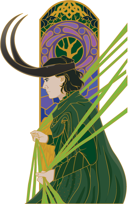The God of Time - Triptych Windows