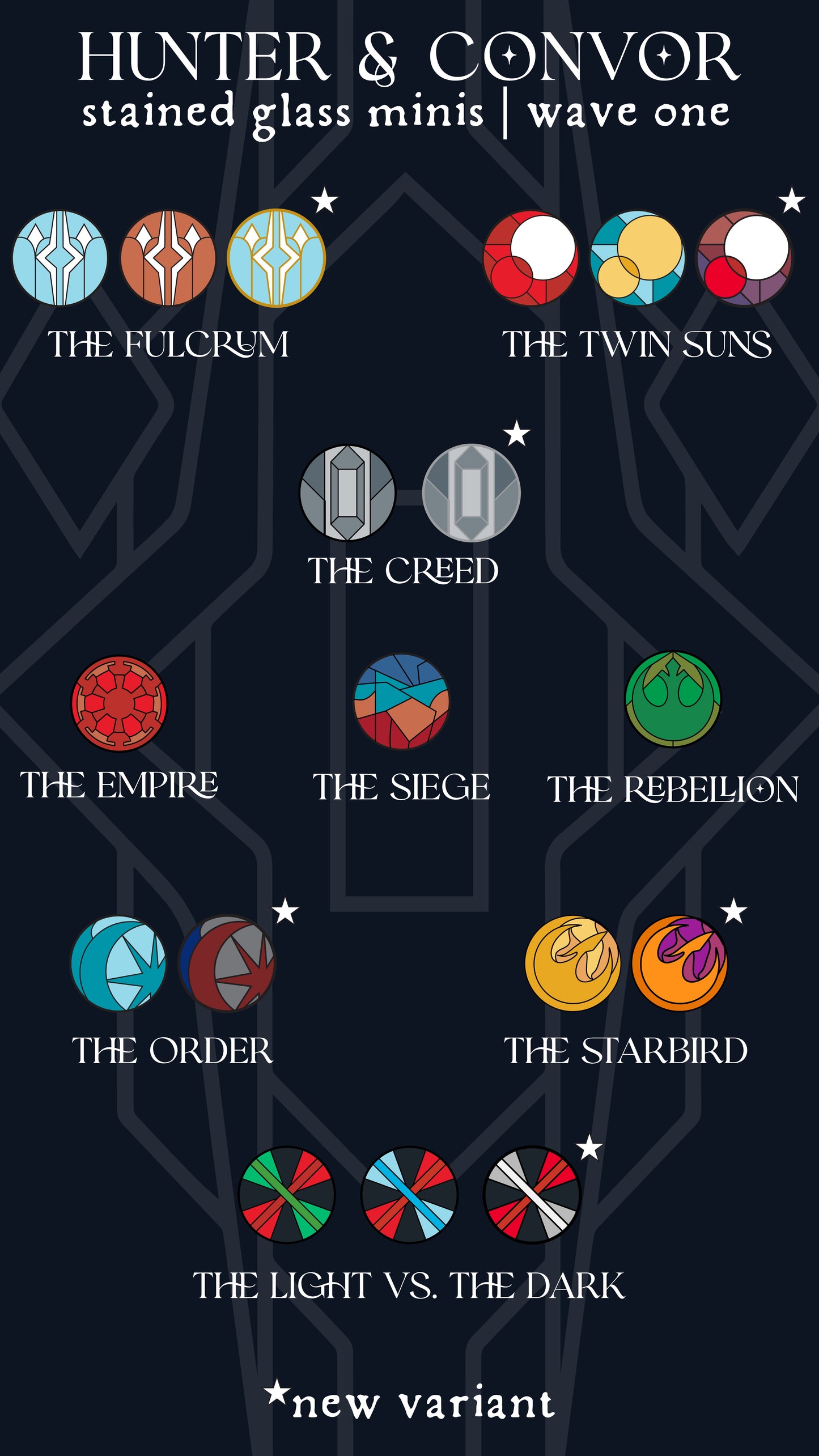 Stained Glass Circle Minis - Blind Bags