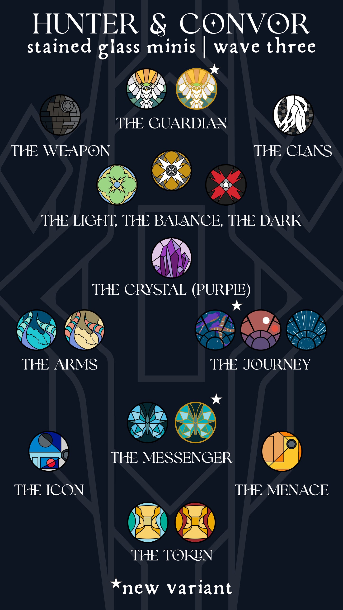Stained Glass Circle Minis - Blind Bags