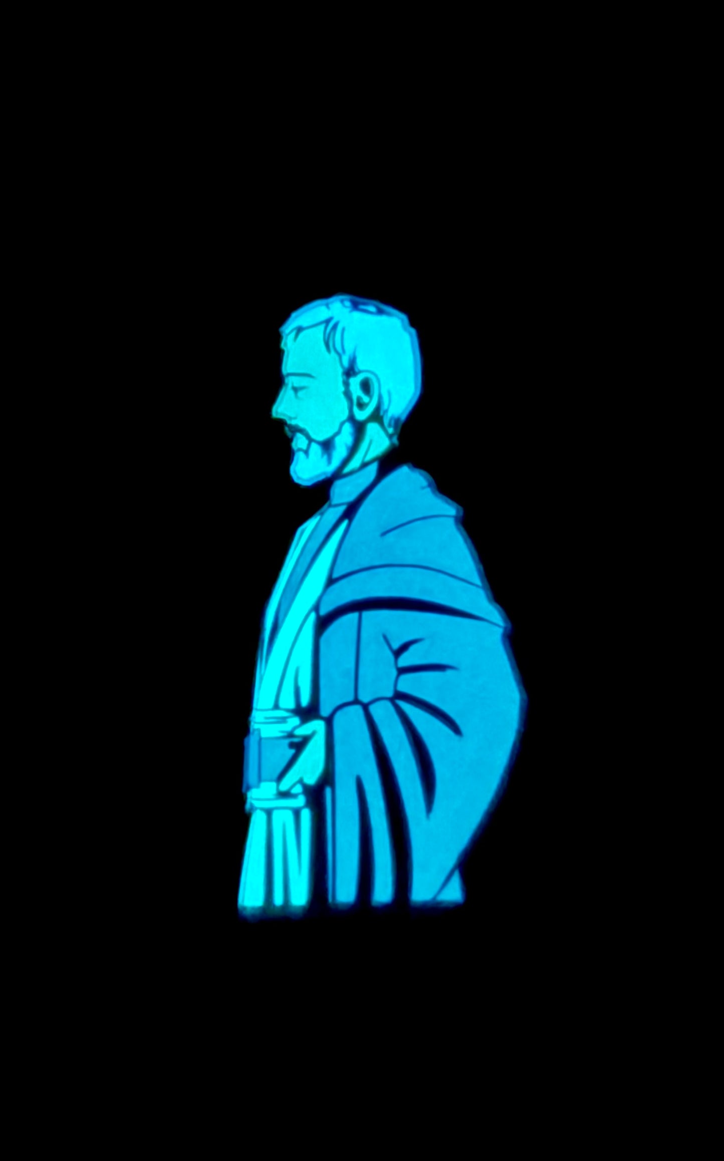 The Old Man - Triptych Windows Series (glow in the dark)