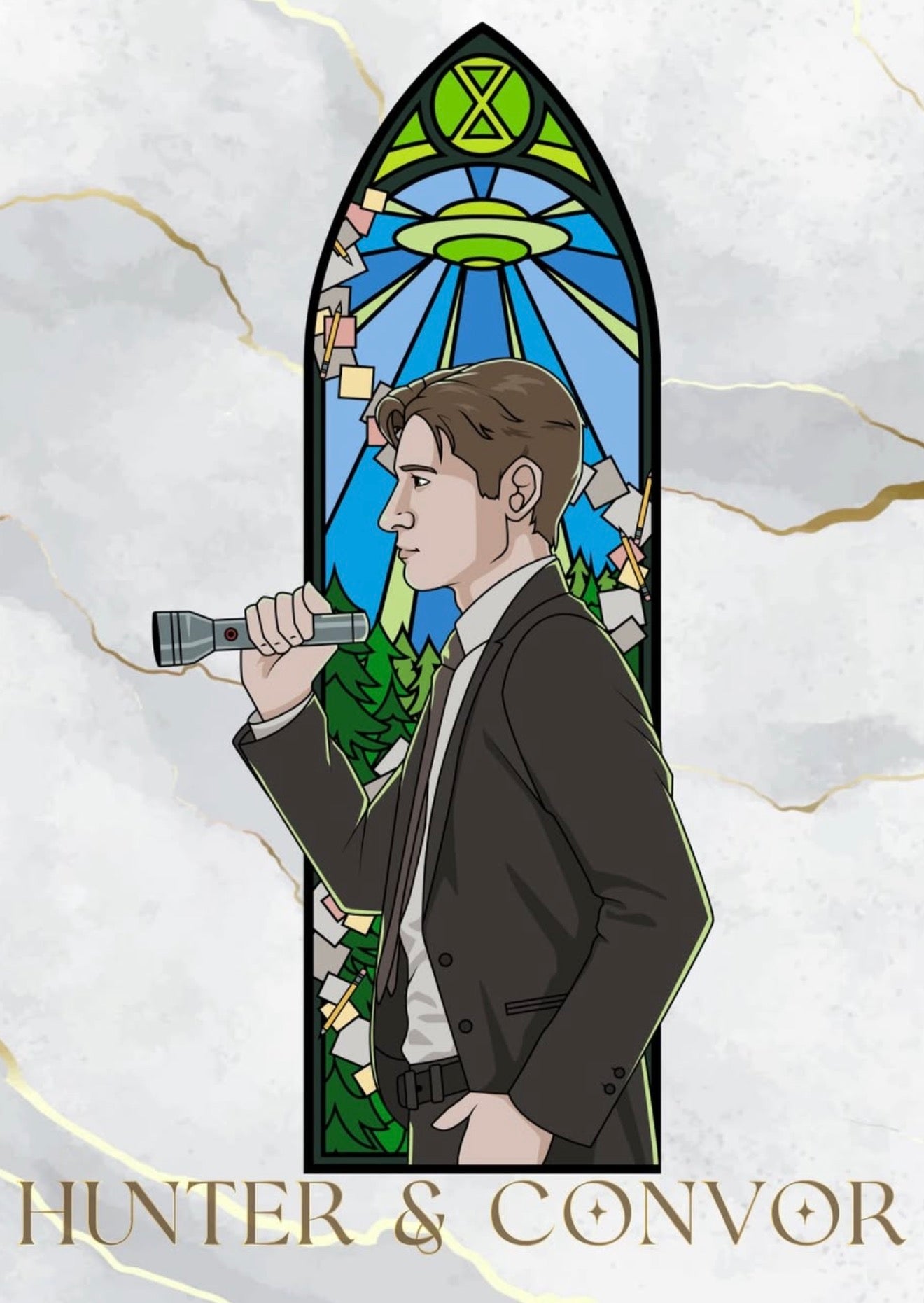 The Seeker - Triptych Windows Series