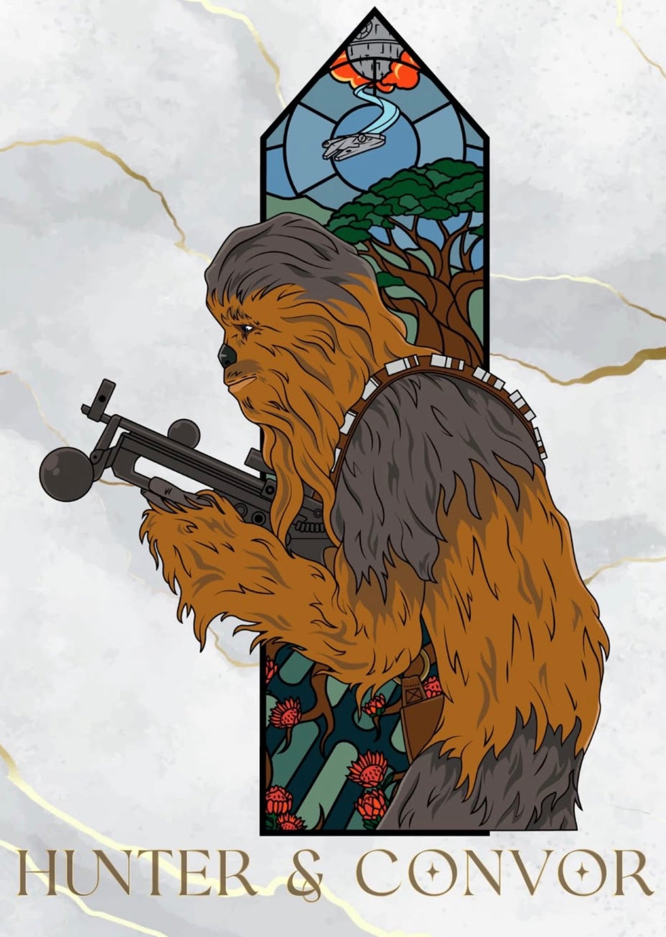 The Wookiee - Triptych Windows Series