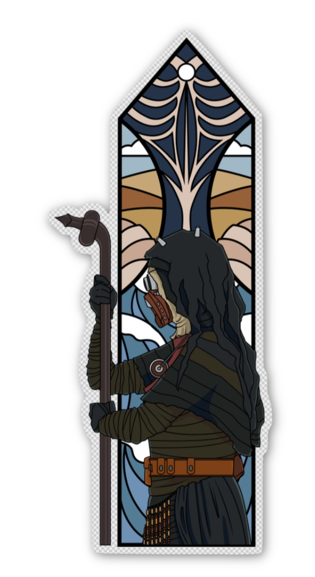 Triptych Window Stickers