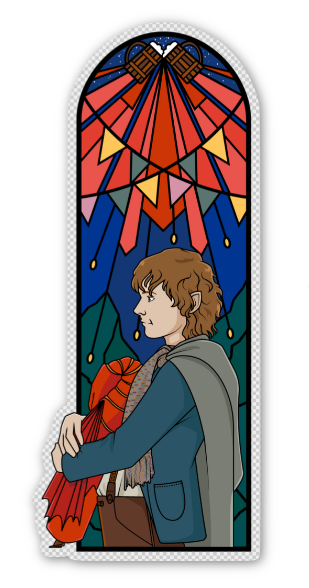 Triptych Window Stickers