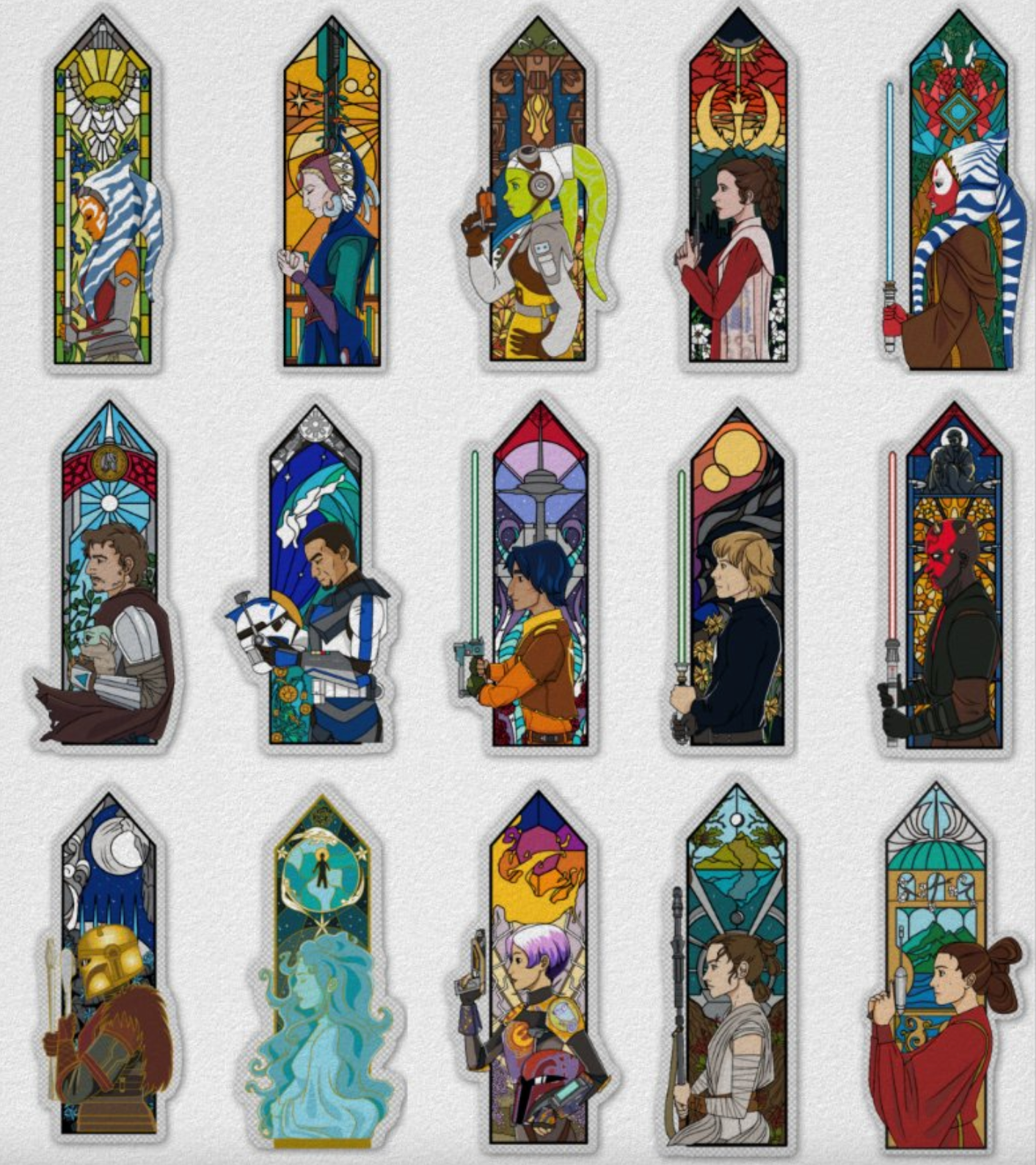 Triptych Window Stickers – Hunter & Convor Pins Triptych Window Stickers – Hunter & Convor Pins