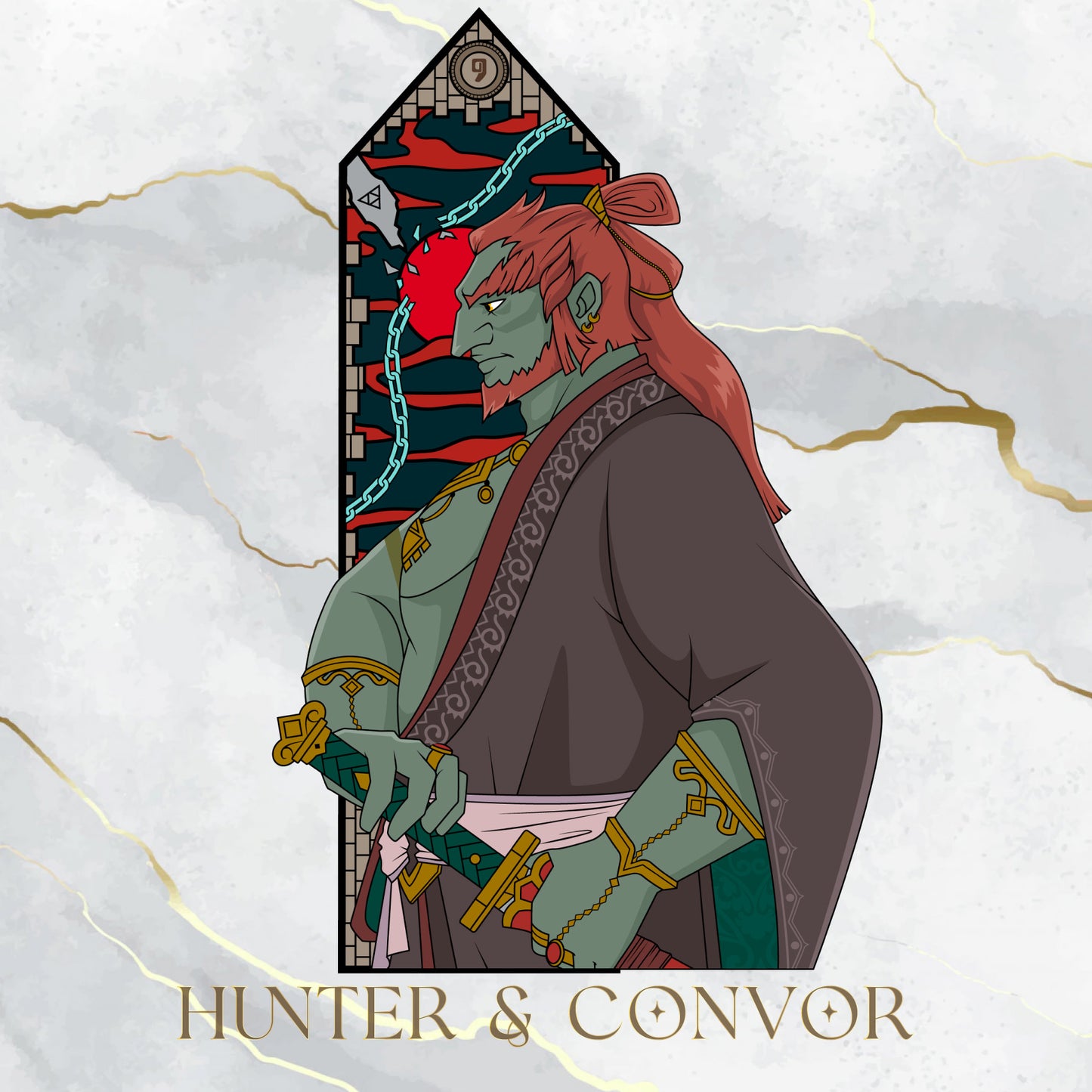 The Demon King - Triptych Windows Series