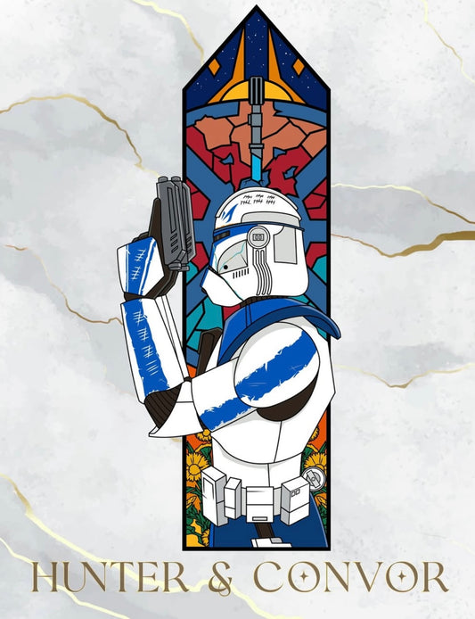 The Soldier - Triptych Windows Series