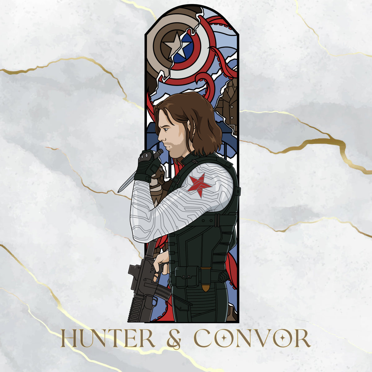 The Winter Soldier - Triptych Windows Series