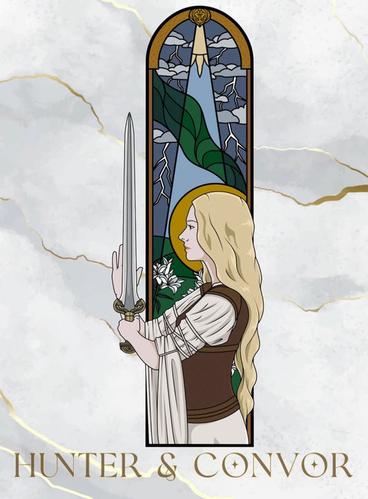 The Shieldmaiden - Triptych Windows Series