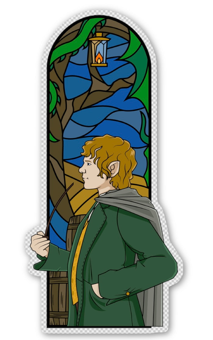LotR Triptych Windows Stickers