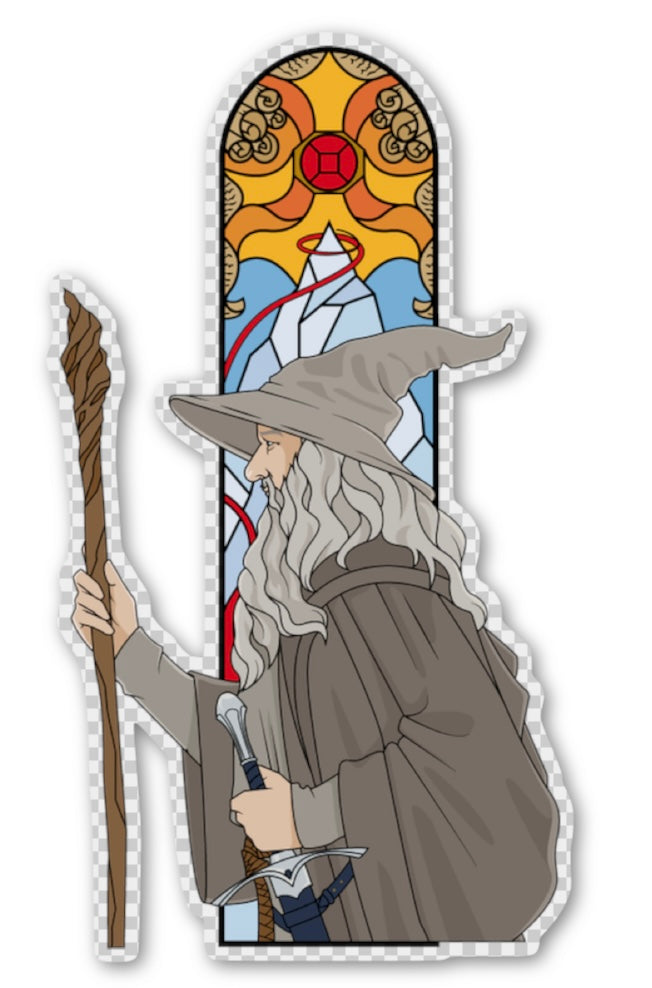 LotR Triptych Windows Stickers