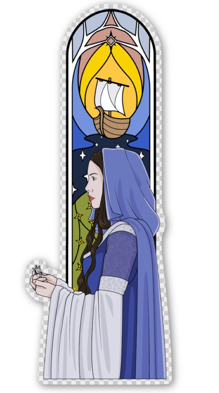 LotR Triptych Windows Stickers