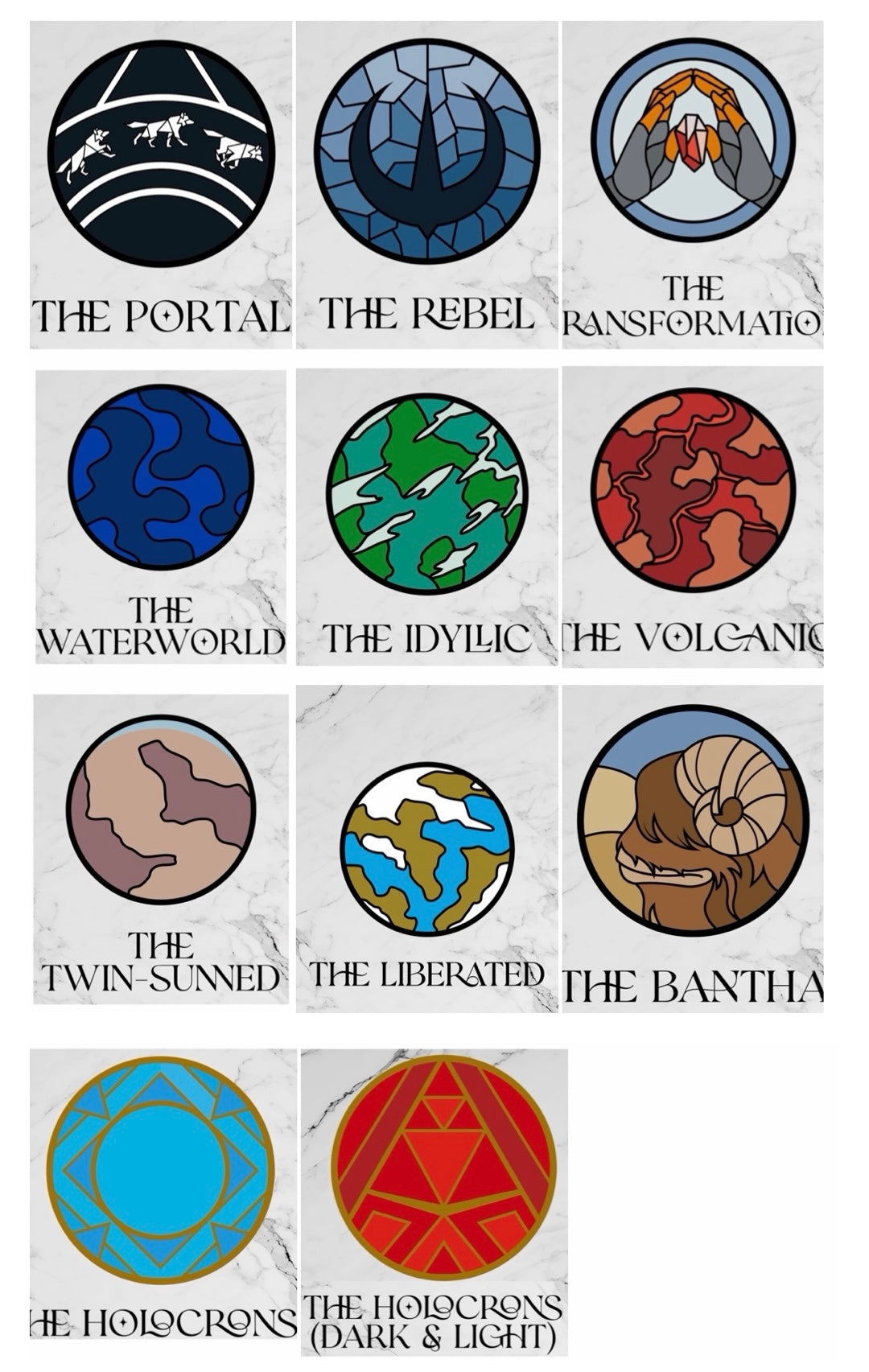 Stained Glass Circle Minis - Blind Bags