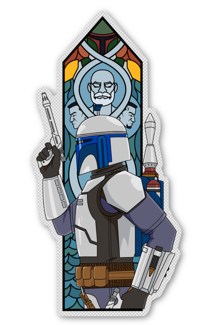 Triptych Window Stickers