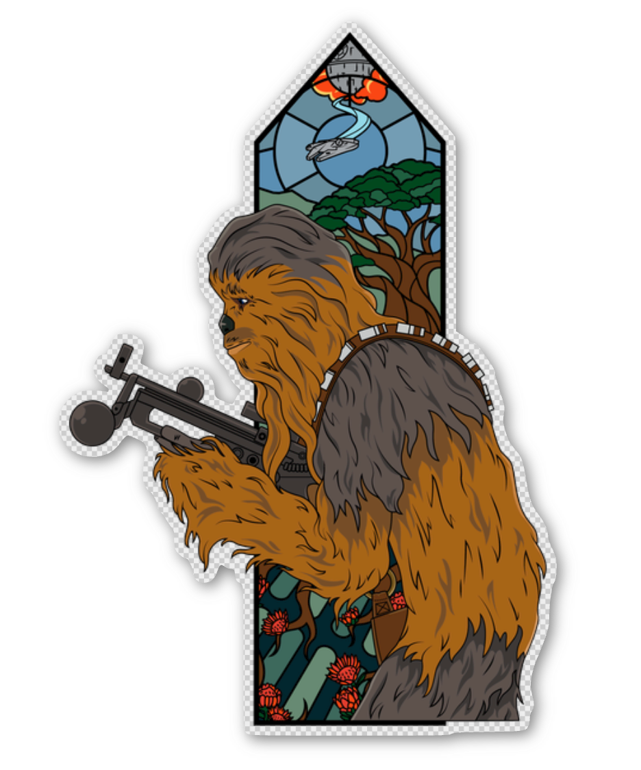 Triptych Window Stickers