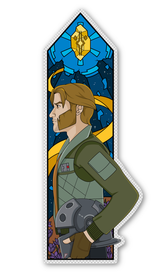 Triptych Window Stickers