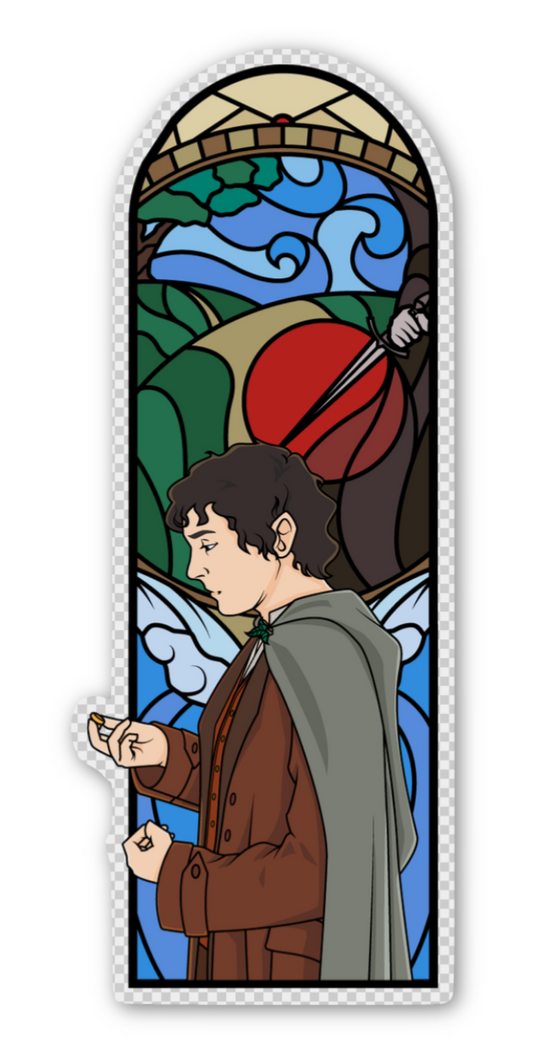 LotR Triptych Windows Stickers