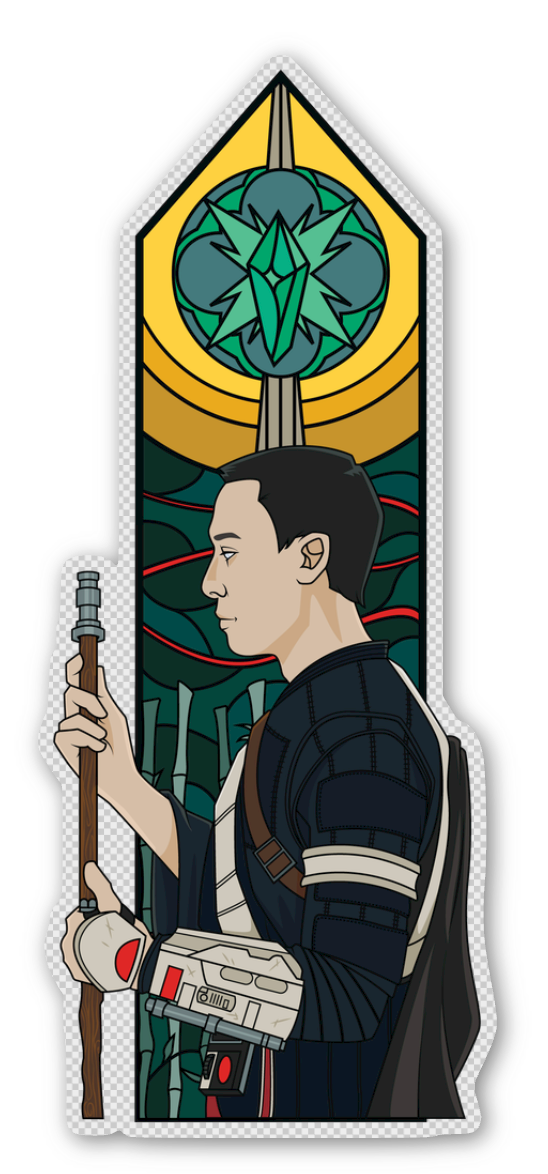 Triptych Window Stickers