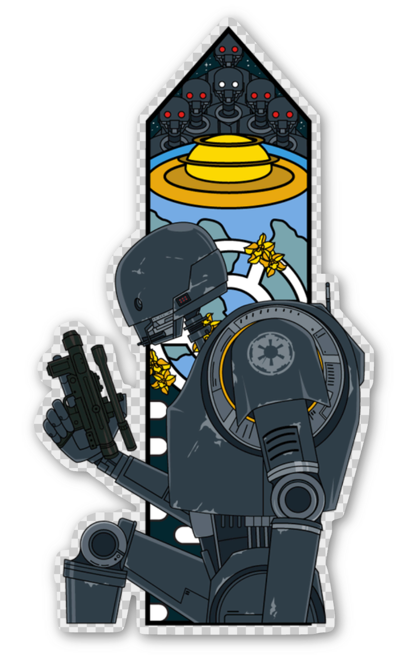 Triptych Window Stickers