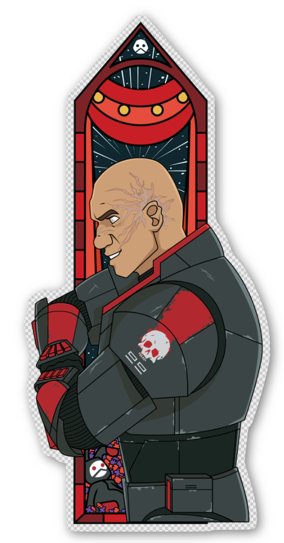 Triptych Window Stickers