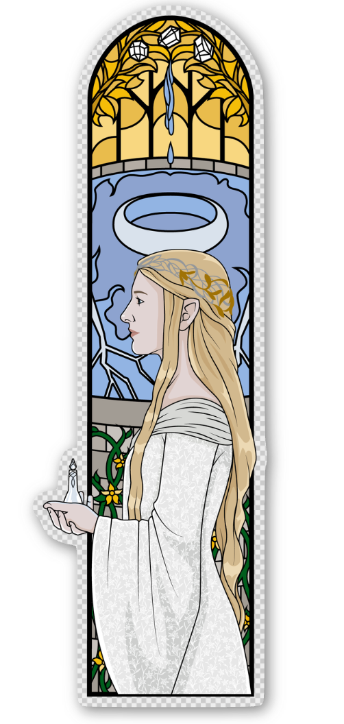 LotR Triptych Windows Stickers