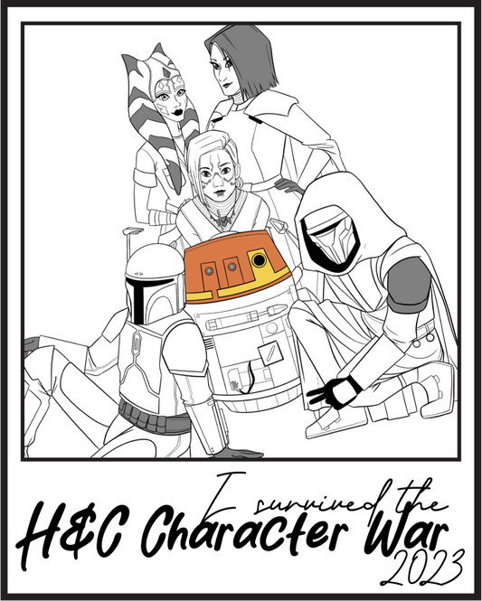 I Survived The H&C Character War 2023 Commemorative Pin