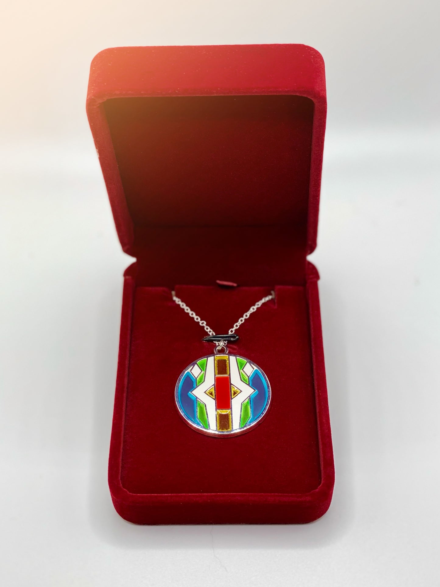 Mini Stained Glass Circle Pendants