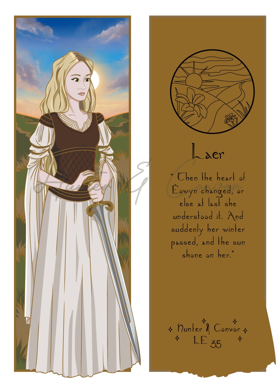 Maidens of Middle Earth - Eowyn Summer Pin